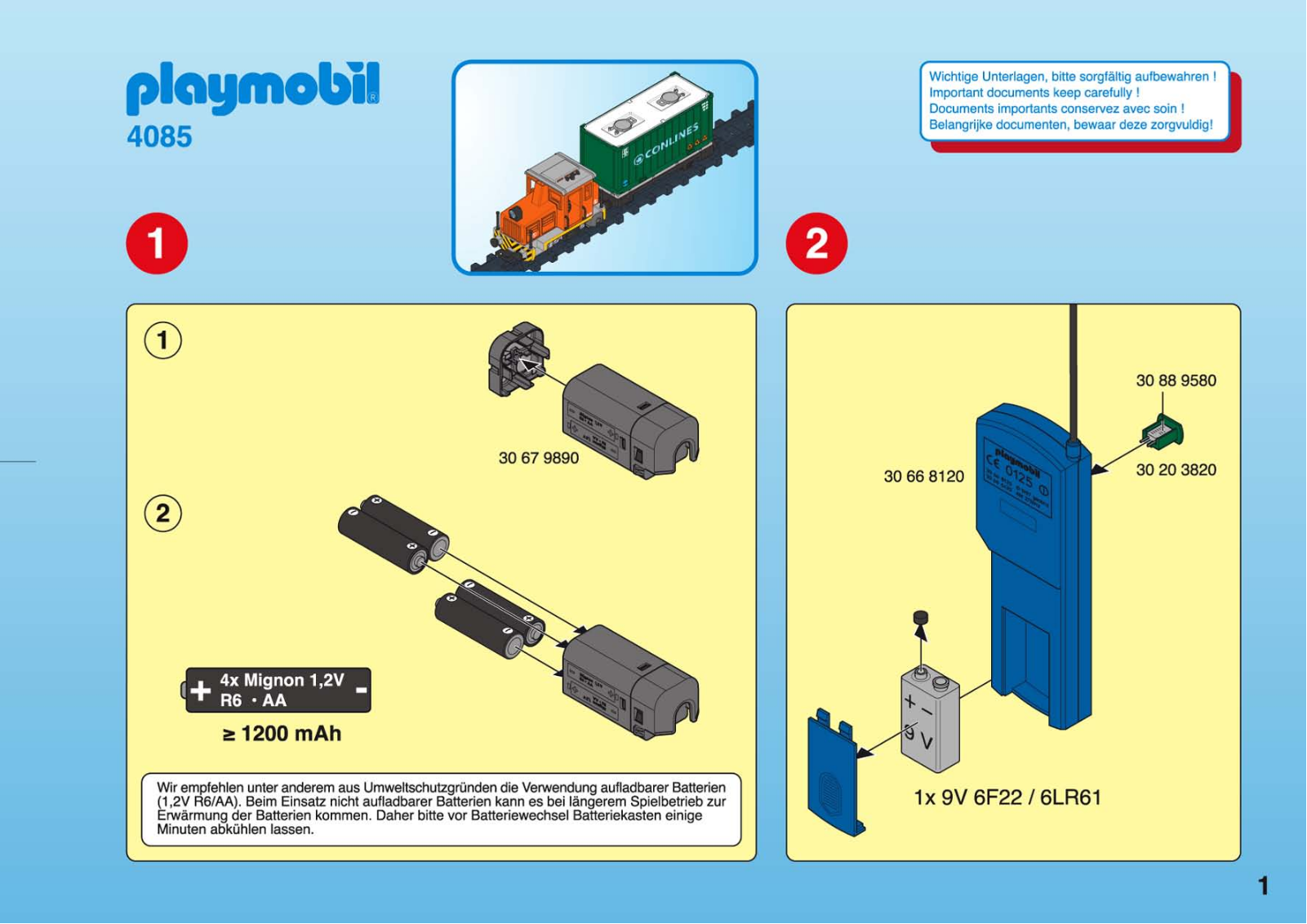 Playmobil 4085 Instructions