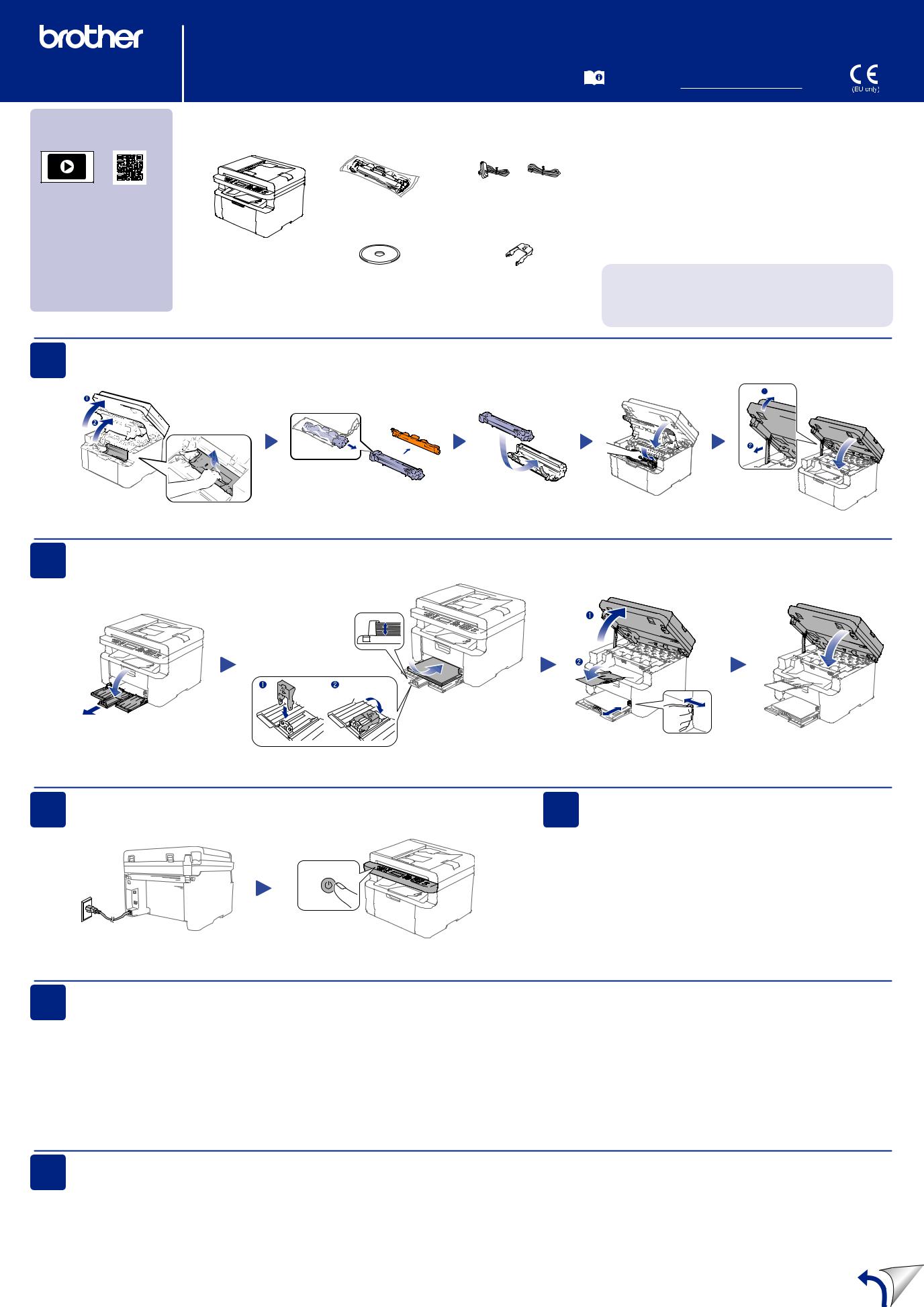 Brother DCP-1610WE, DCP-1610W, DCP-1612W, MFC-1910WE, MFC-1910W Setup Poster