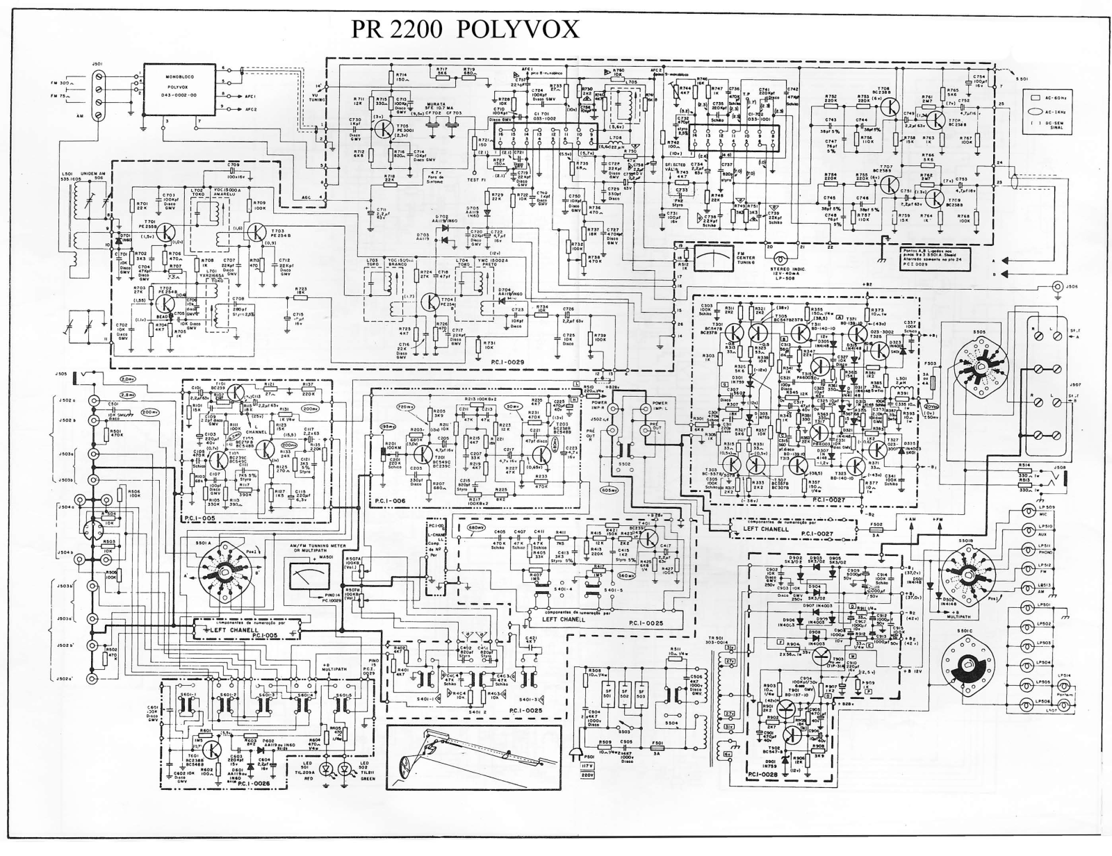 Polyvox PR2200 Schematic