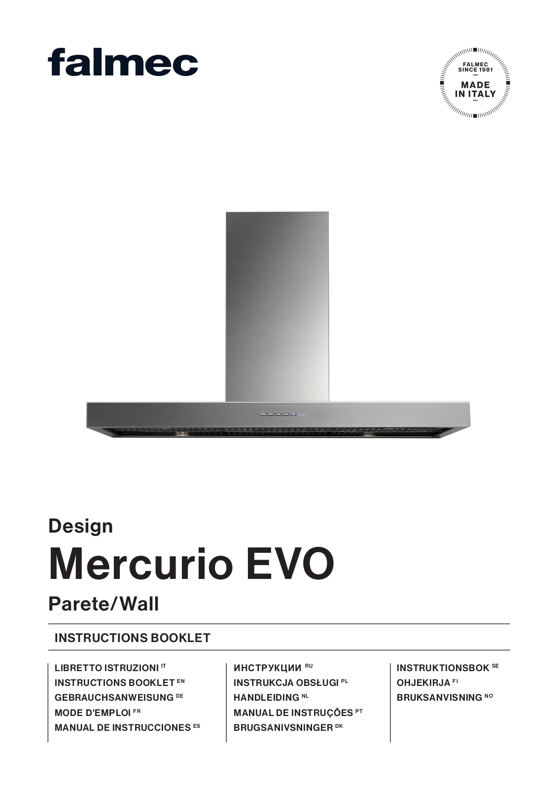FALMEC Mercurio Evo User guide - ManualMachine.com