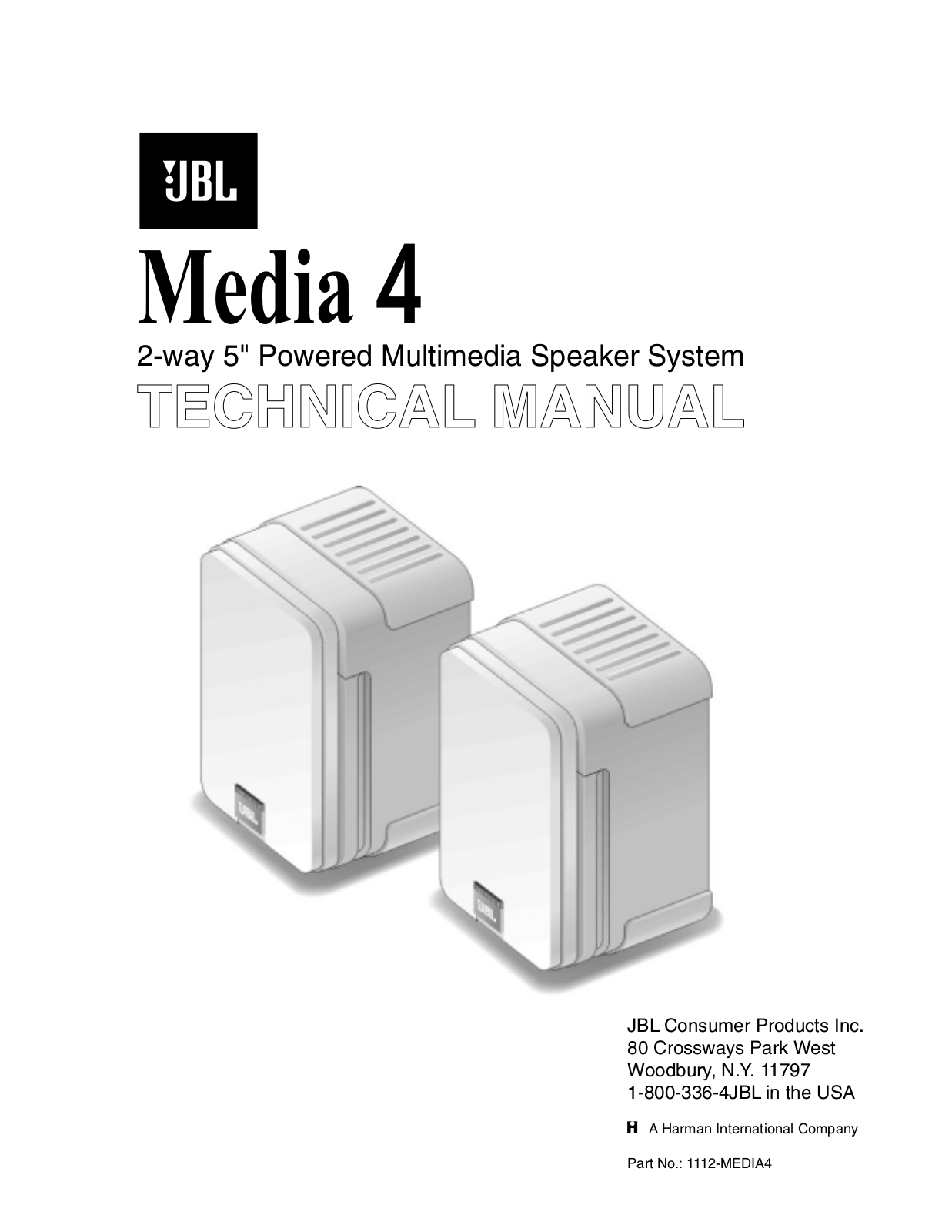 JBL Media 4 Service manual