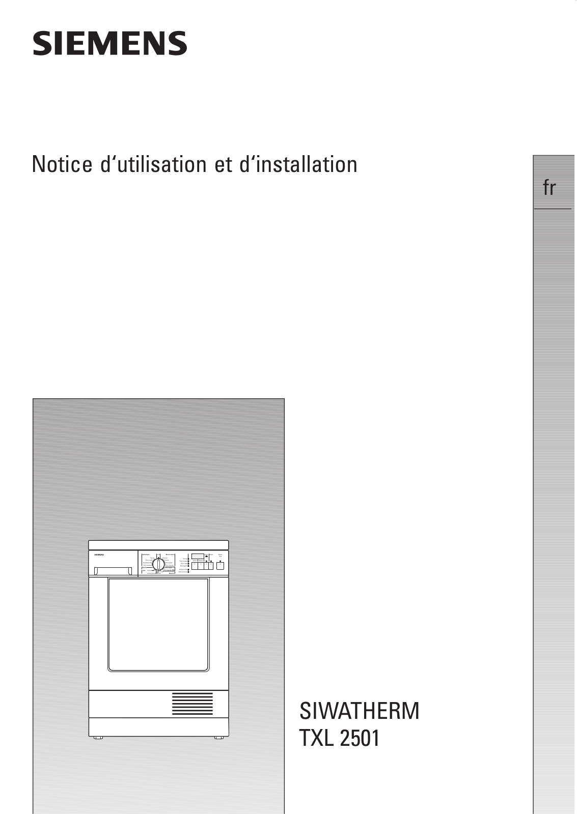 SIEMENS WTXL2501 User Manual