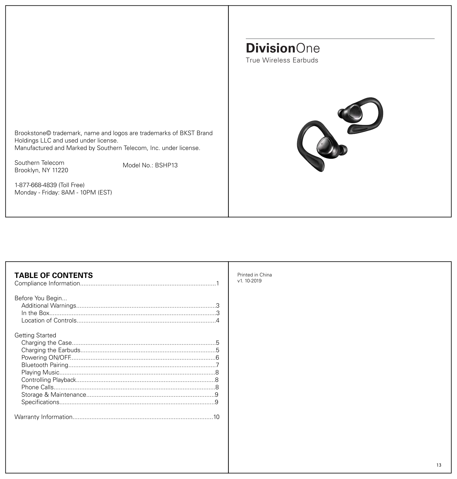 TESONIC BSHP13 User Manual