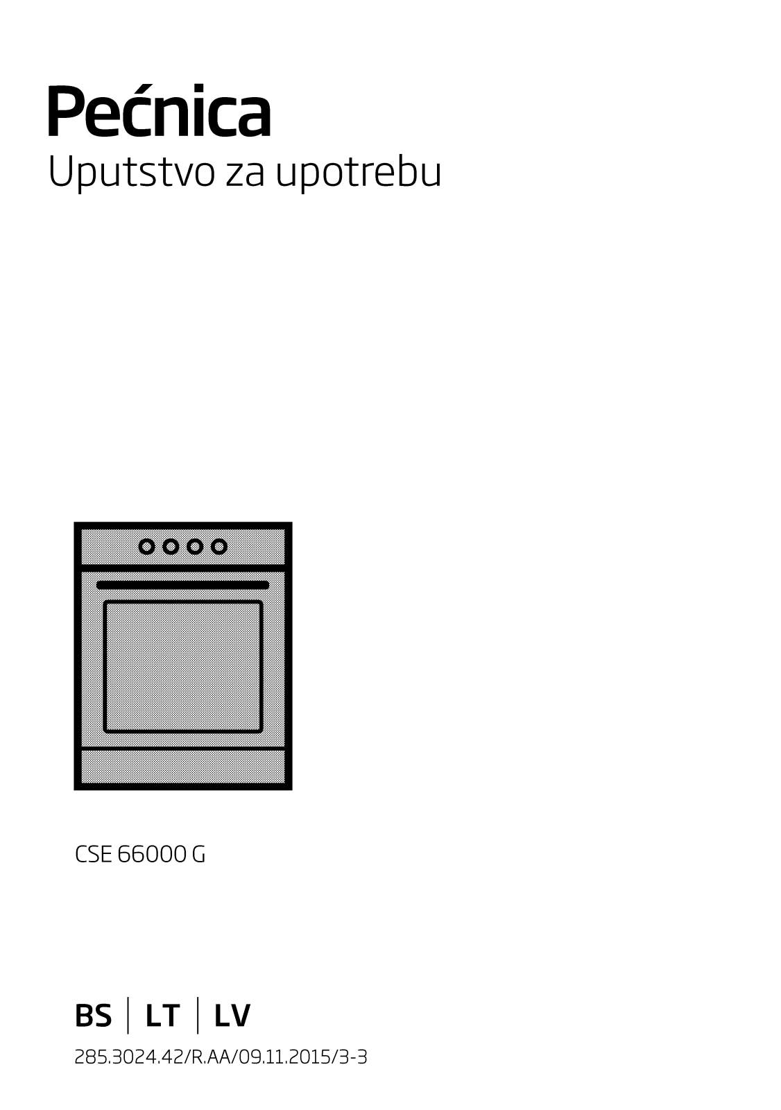 Beko CSE66000G User manual