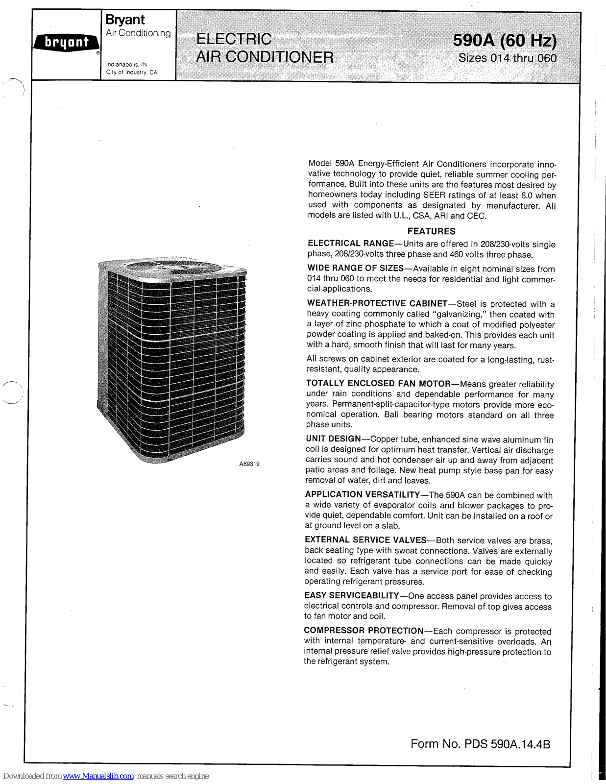 Bryant 590A User guide