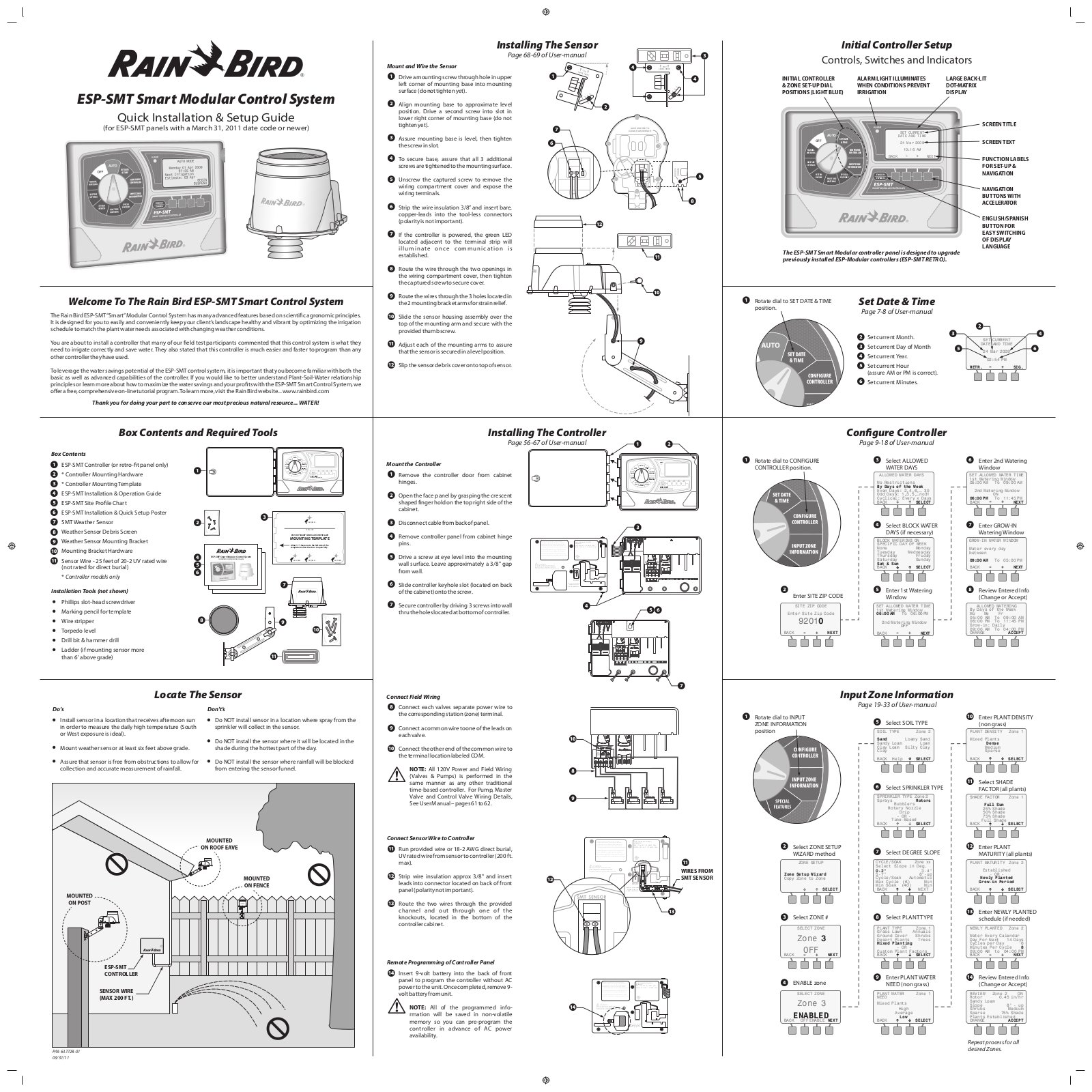 RAIN BIRD ESP-SMT User Guide