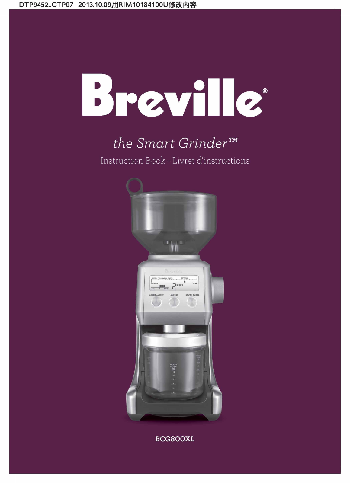 Breville BCG800XL User Manual 2