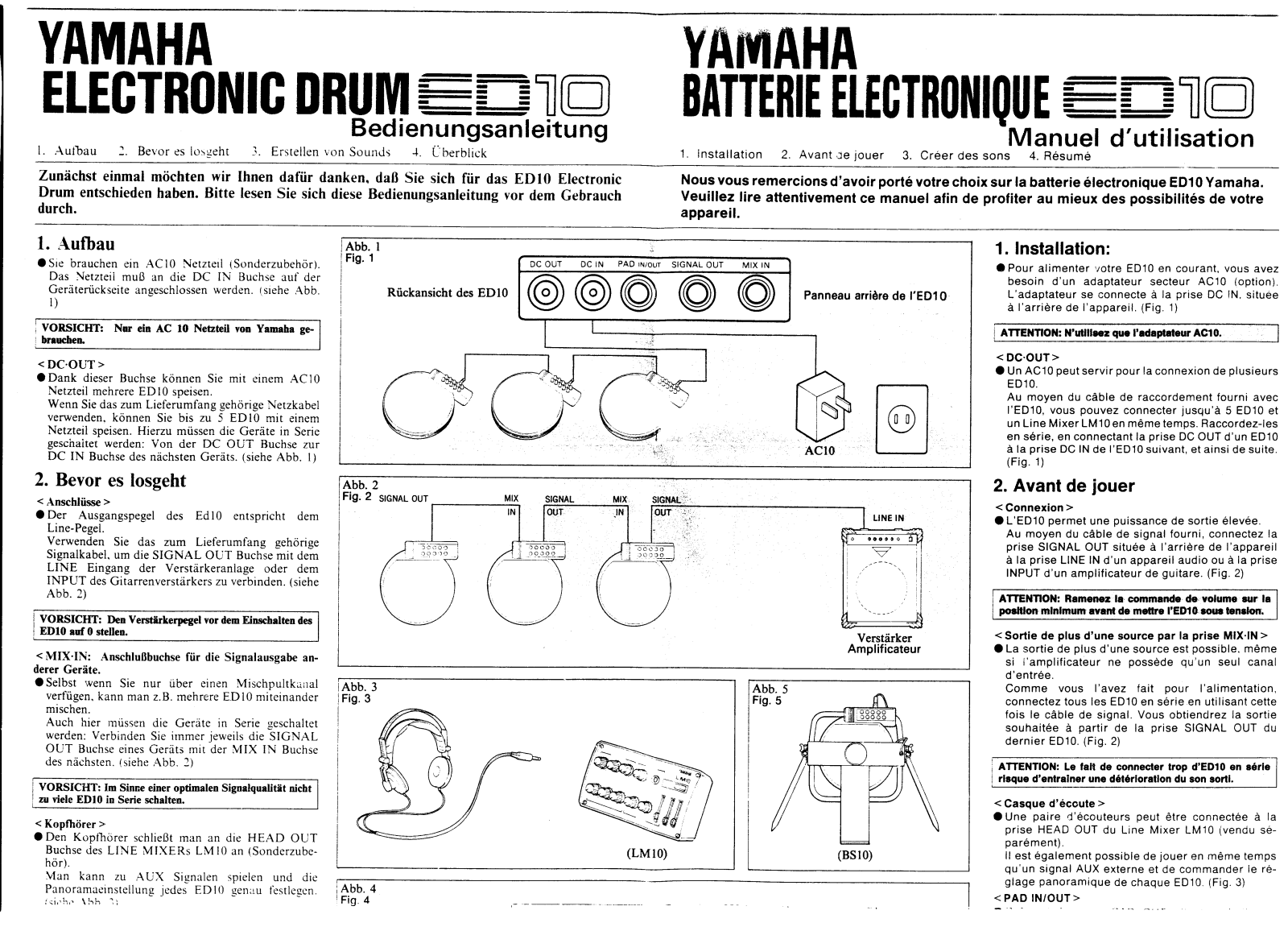 Yamaha ED10 User Guide