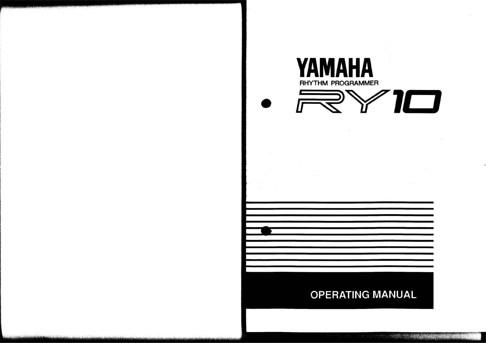 Yamaha RY10E User Manual