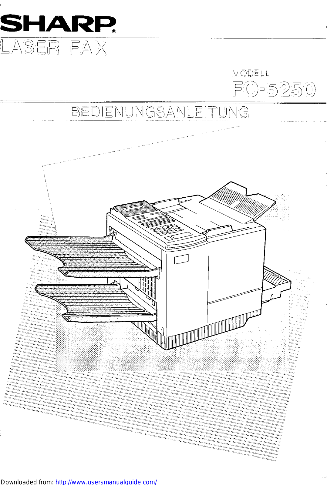 SHARP FO-5250 User Manual