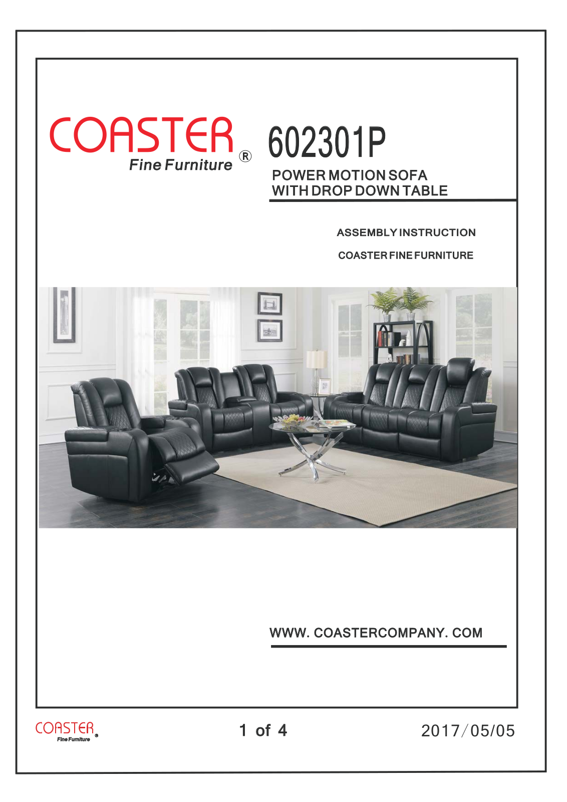 Coaster 602301P Assembly Guide - ManualMachine.com