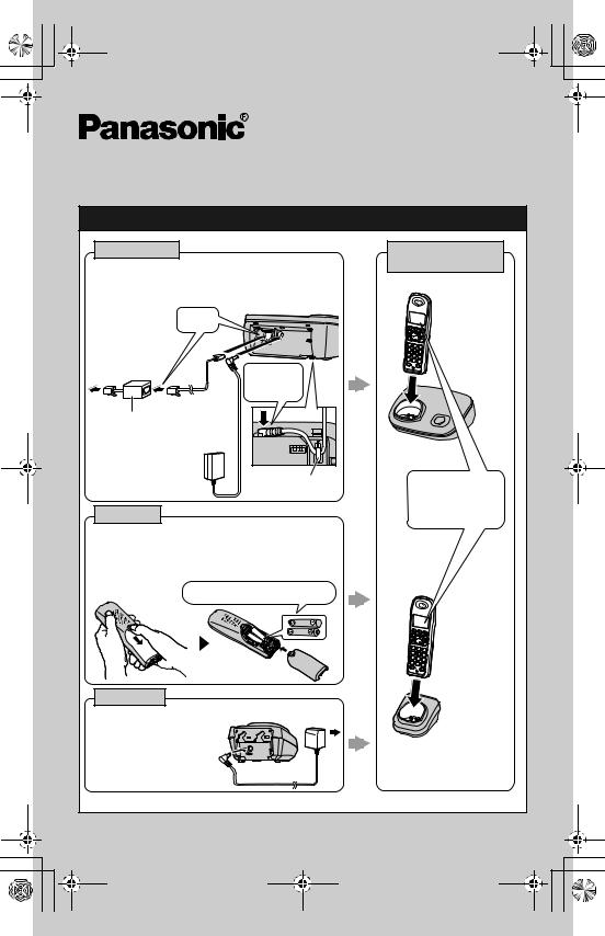 Panasonic KX-TG6311, KX-TG6313, KX-TG6312, KX-TG6323, KX-TG6324 Quick guide