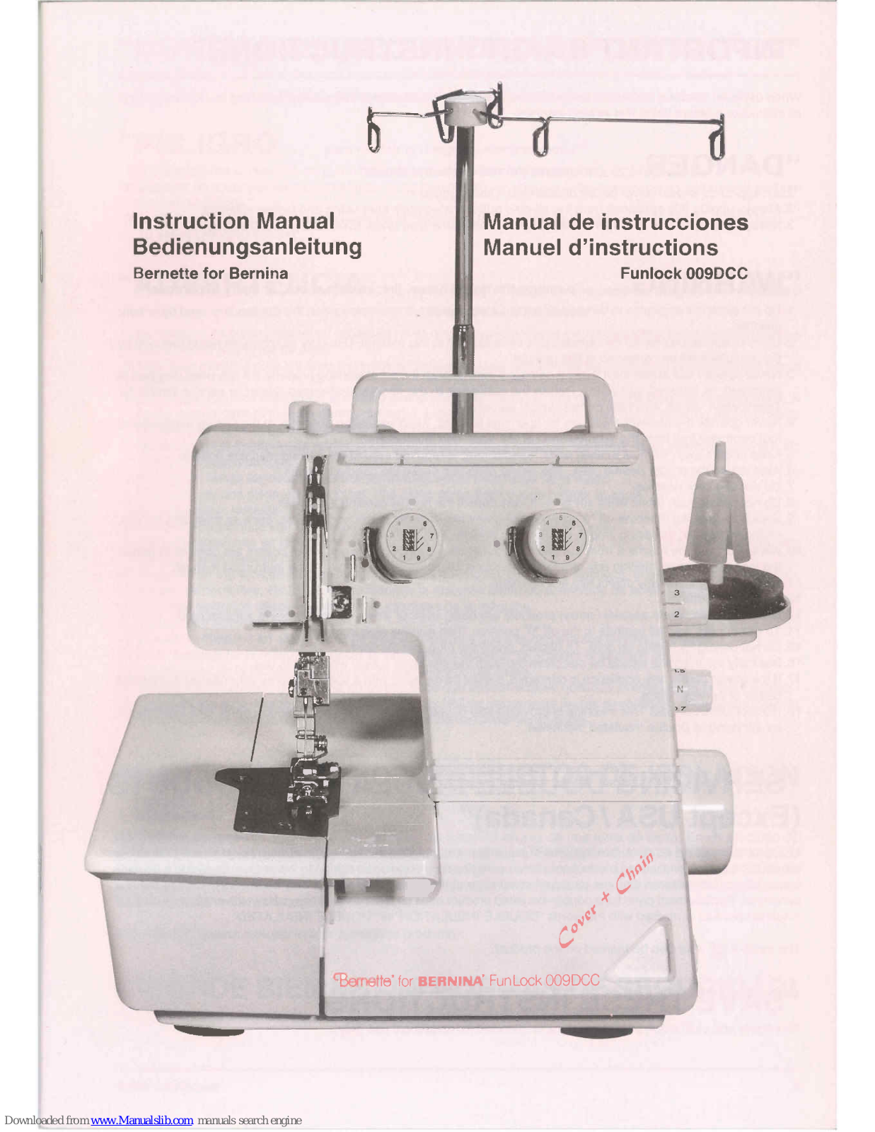 Bernina Funlock 009DCC Instruction Manual