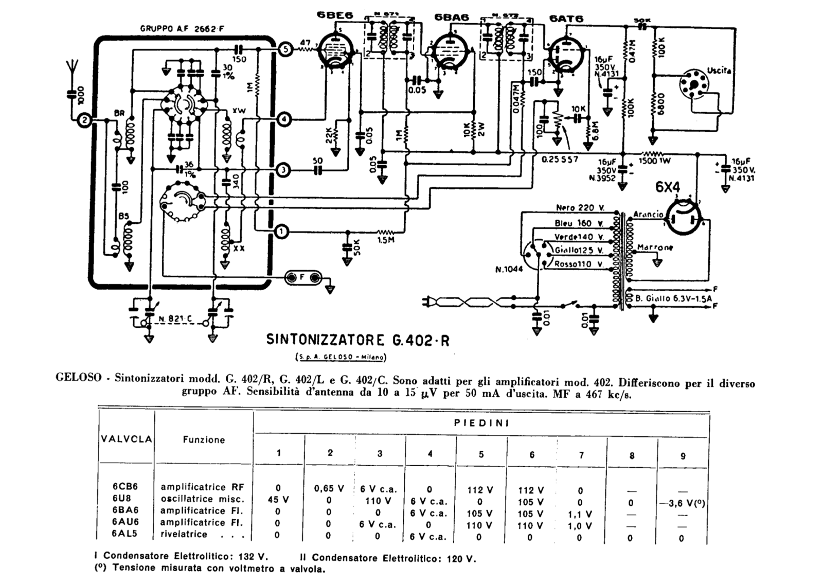 Geloso g402r schematic