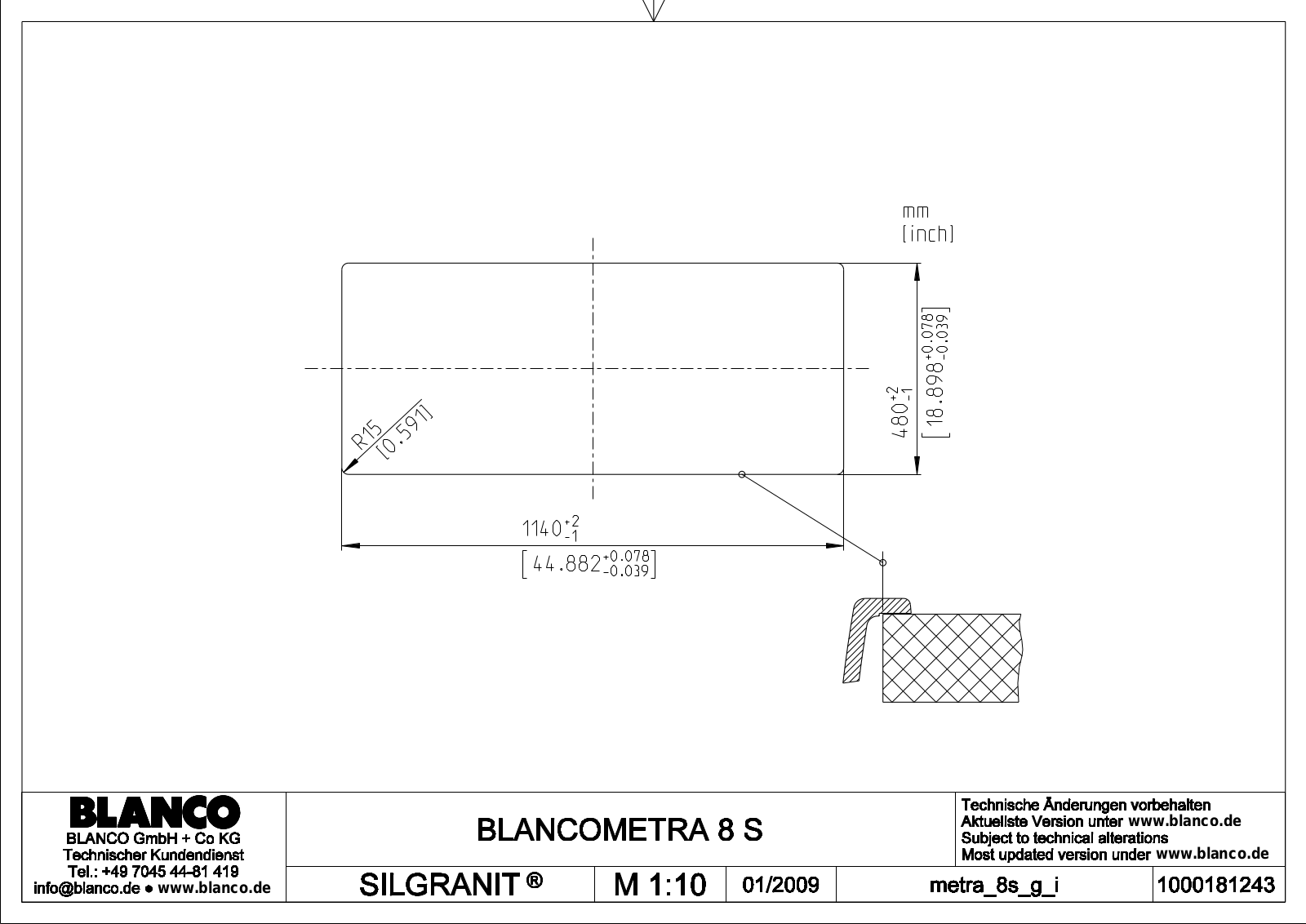 Blanco Metra 8 S Service Manual