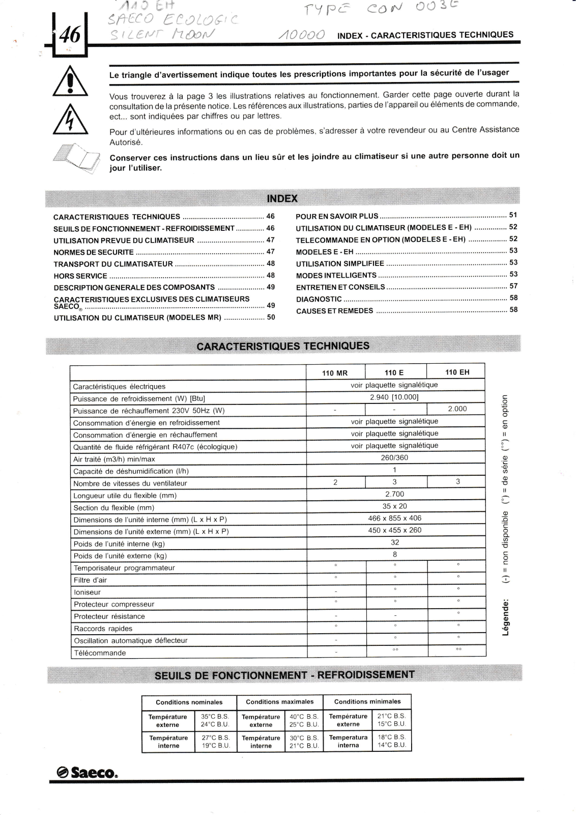 SAECO 110EH User Manual - ManualMachine.com