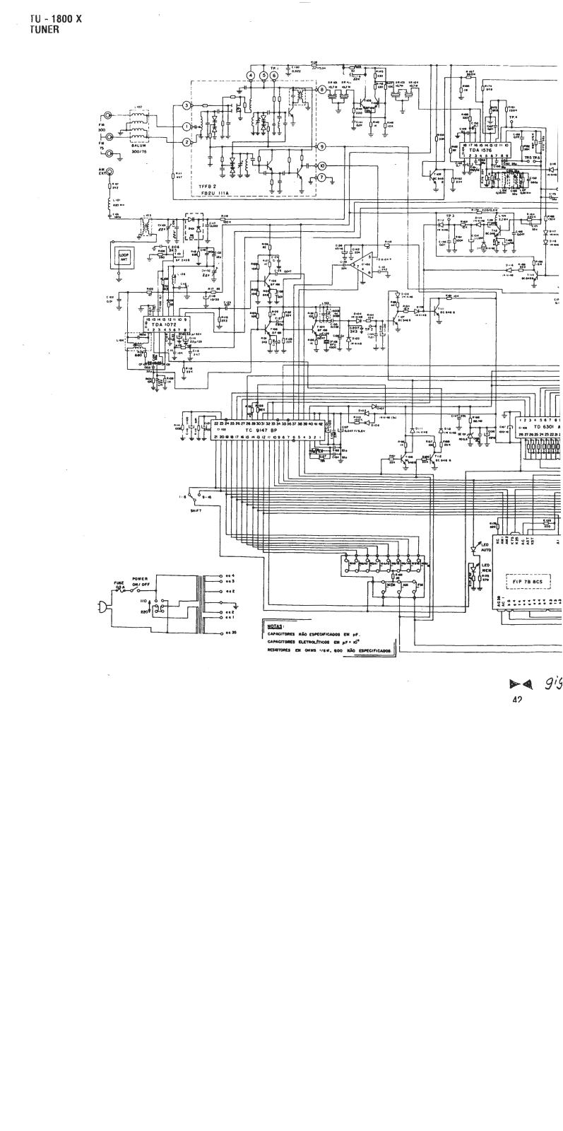 Cygnus TU1800X Schematic - ManualMachine.com