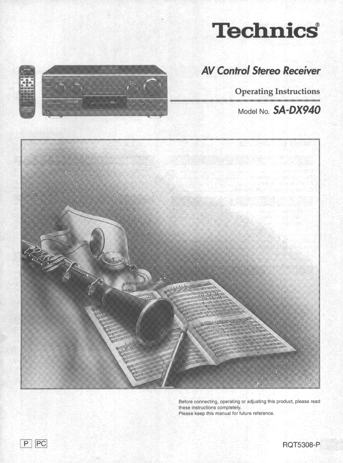 Technics SADX-940 Owners manual