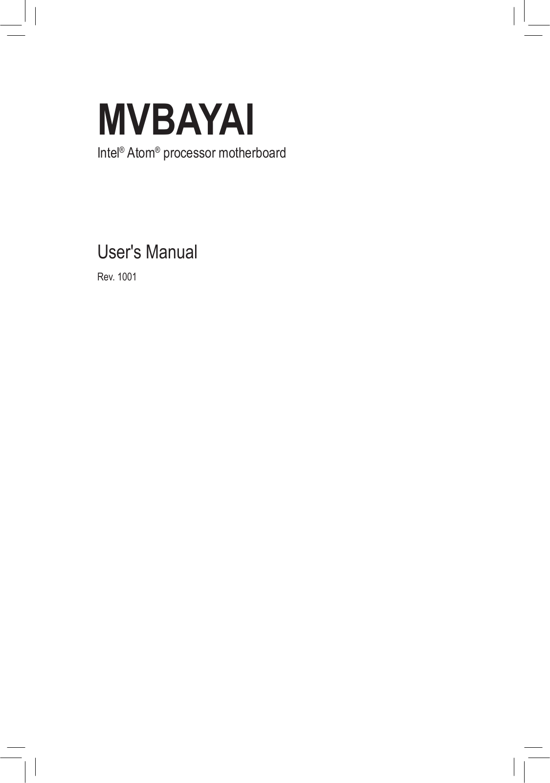 Gigabyte MVBAYAI User Manual