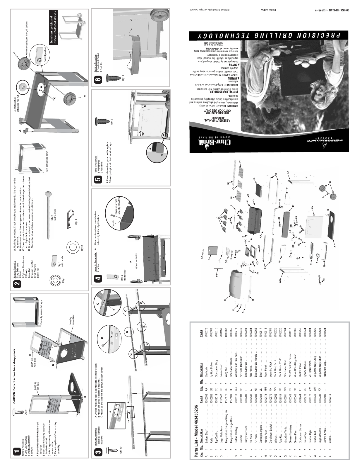 Charbroil 463453206 Owner's Manual