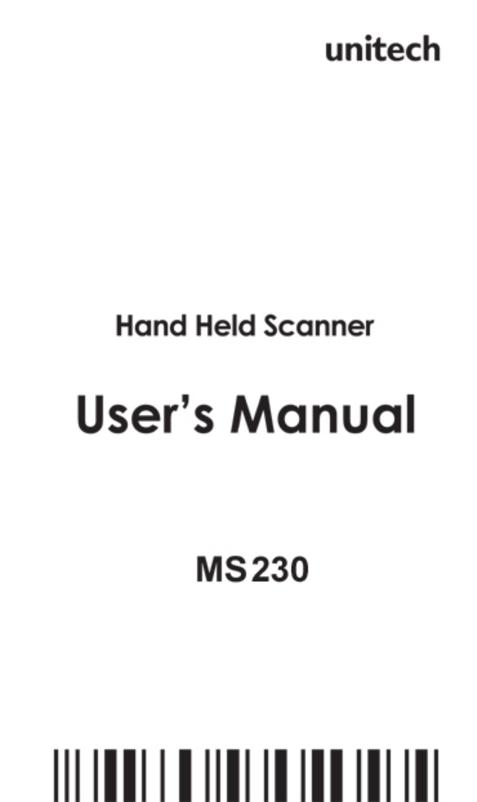 Unitech MS 230 User Manual