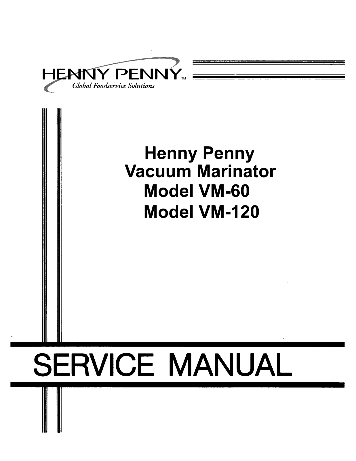 Henny Penny VM-120 Service Manual