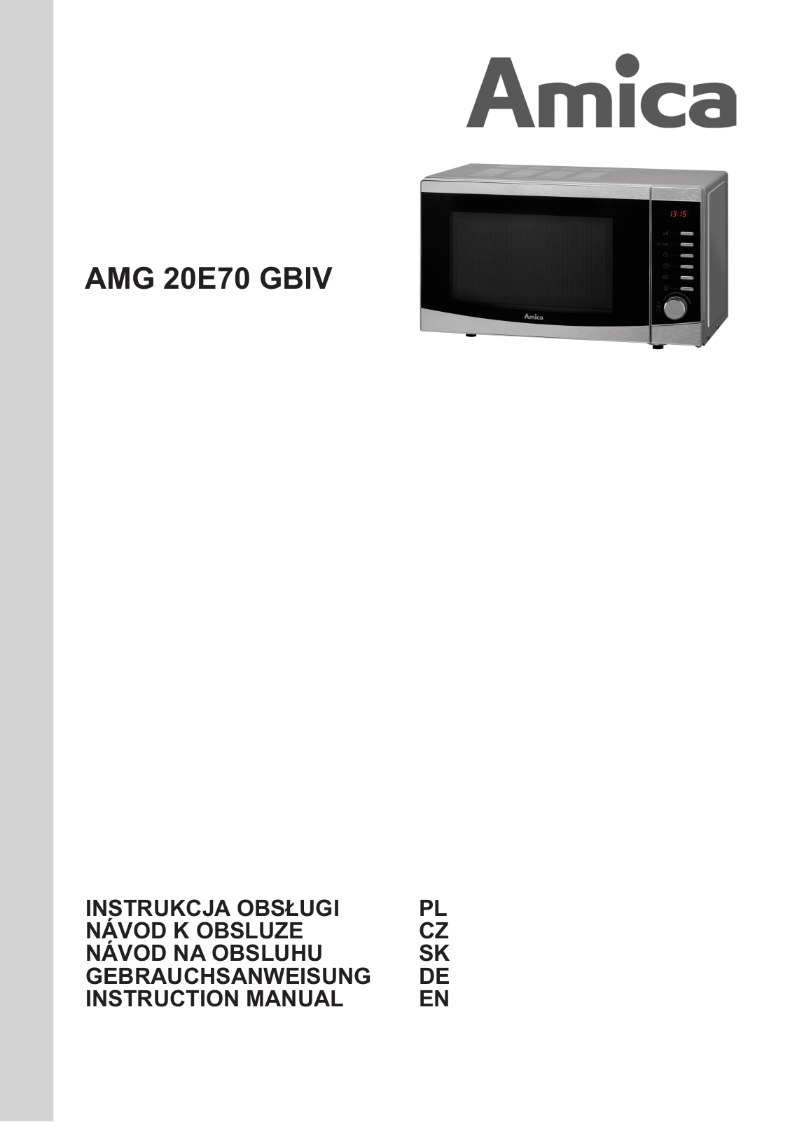 Amica AMG20E70GBIV User Manual