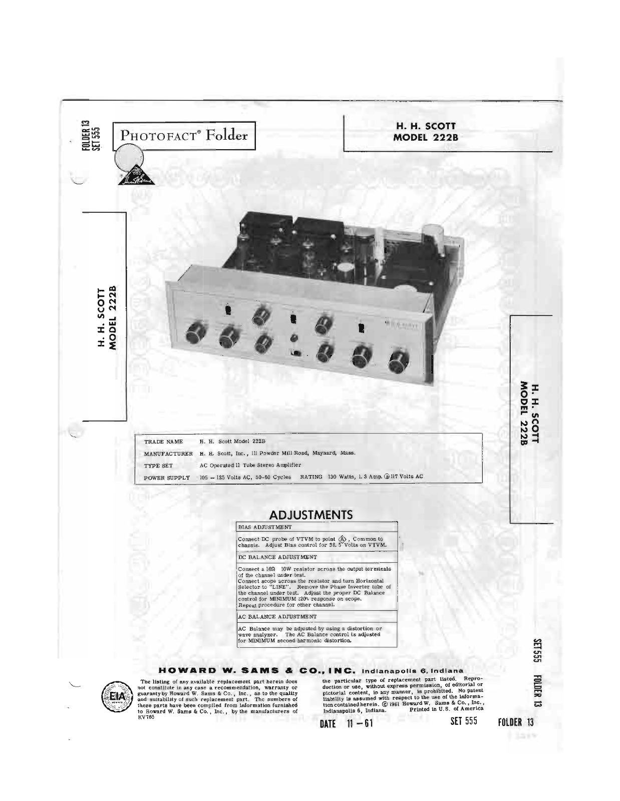 Scott 222B Service Manual