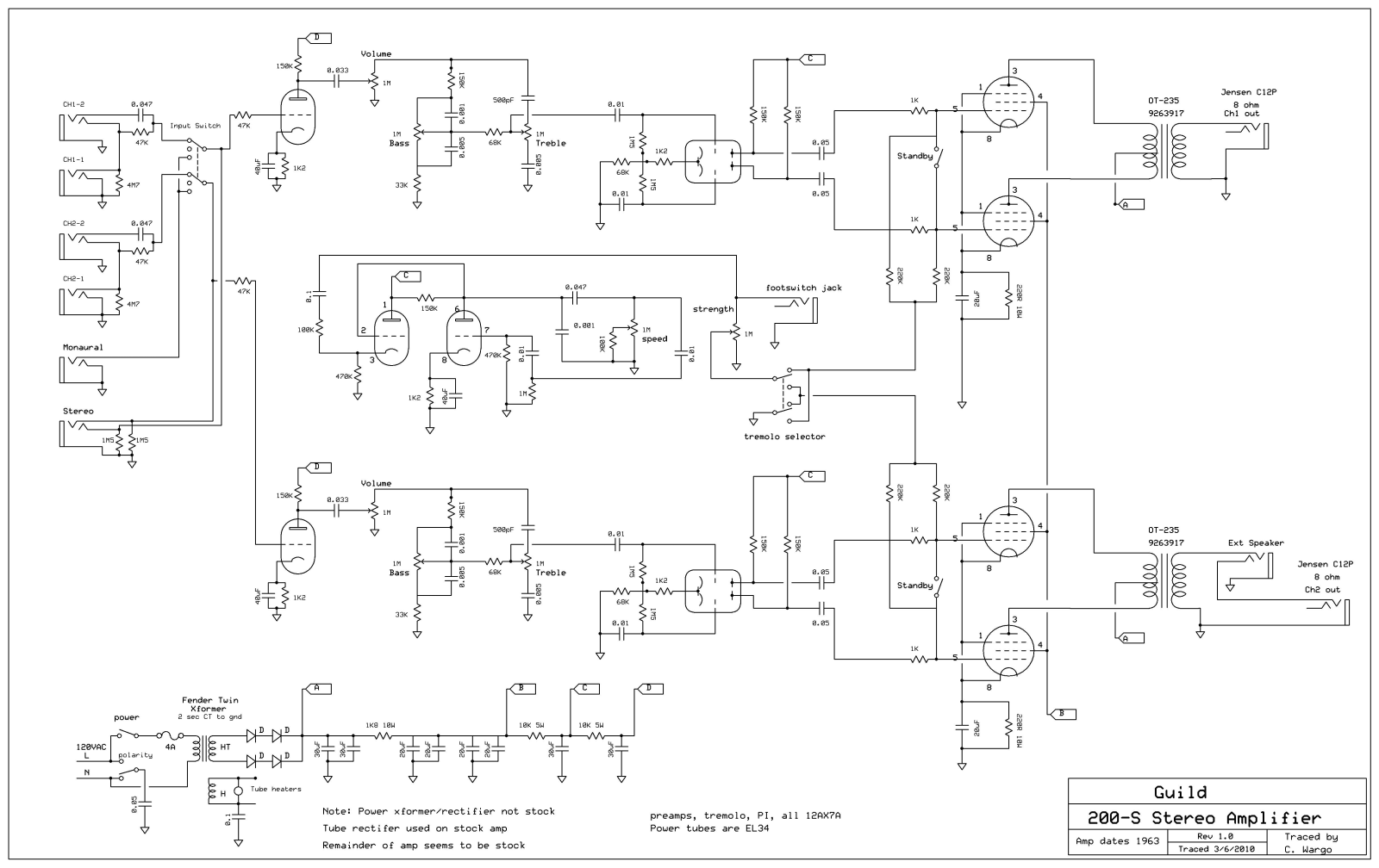 Guild 200 s schematic