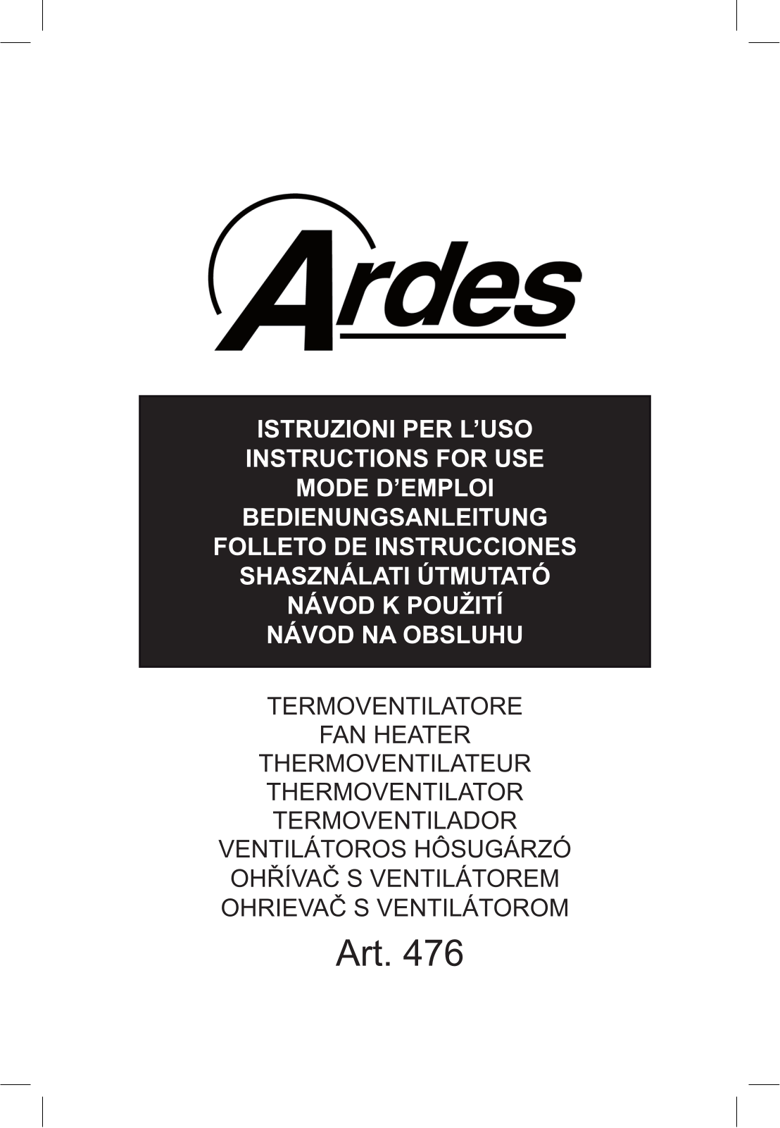 Ardes 476 User Manual - ManualMachine.com