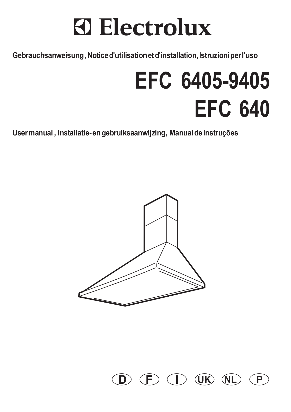 electrolux efc 640, efc 6405, efc 9405 User Manual