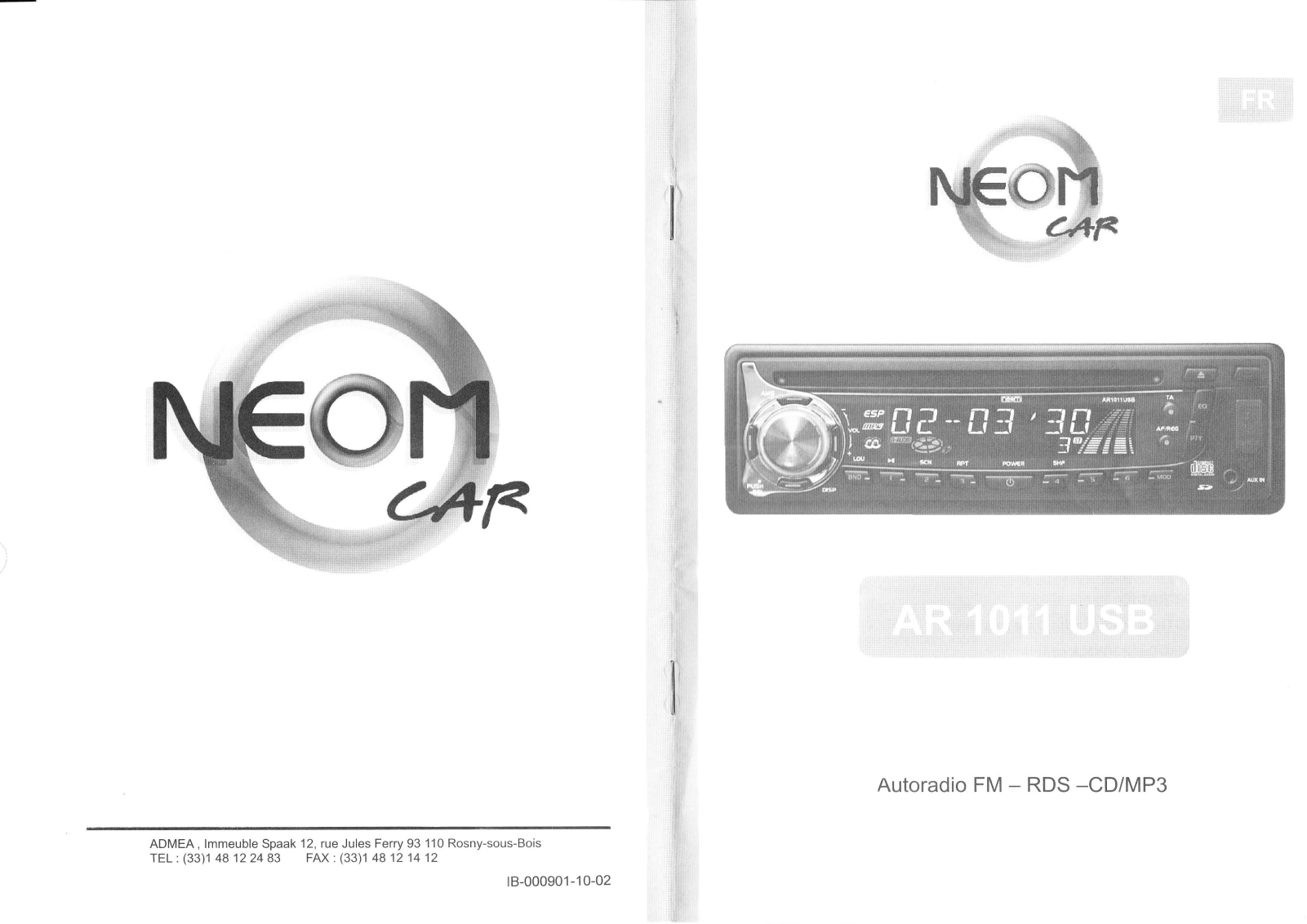 NEOM AR 1011 USB User Manual - ManualMachine.com
