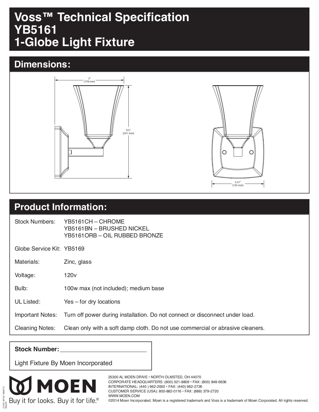 Moen MOE8623 Specifications - ManualMachine.com
