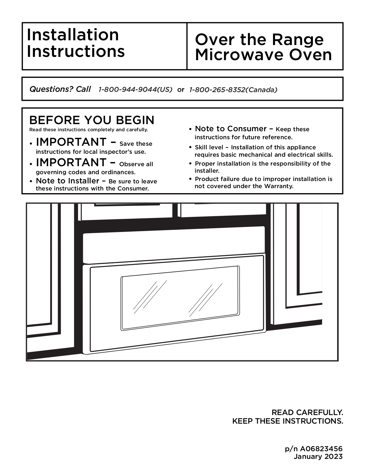 Frigidaire GMOS1964AD, GMOS1964AF Installation guide - ManualMachine.com