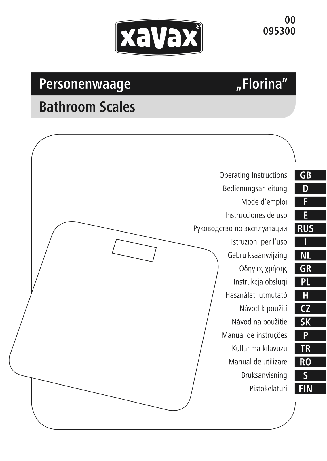 Xavax Florina User Manual