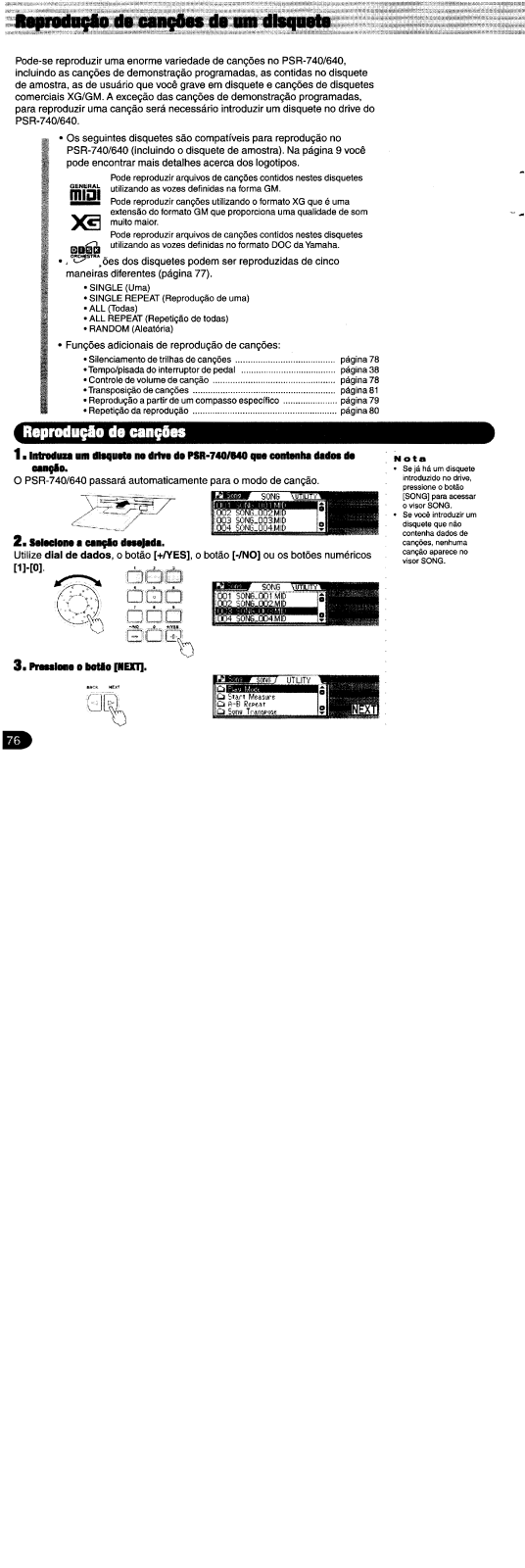 Yamaha PSR-740, PSR-640 User Manual