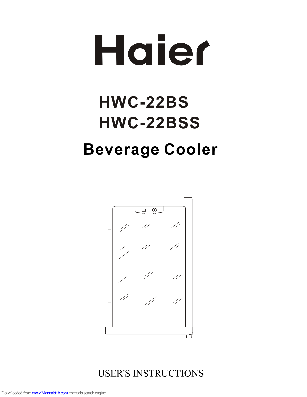 Haier HWC-22BS, HWC-22BSS User Instructions