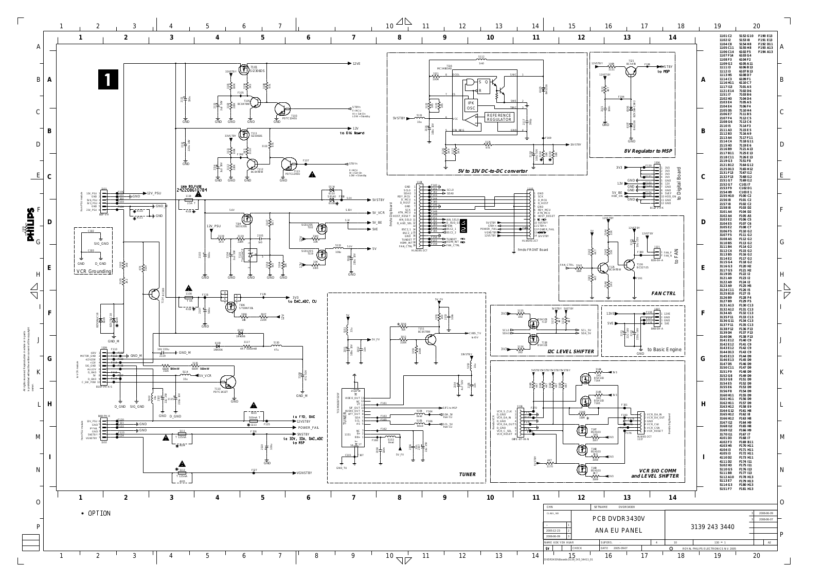 Philips DVDR-3432-V, DVDR-3430-V Schematic