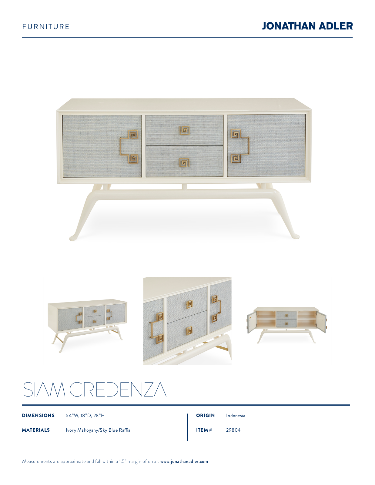 Jonathan Adler ICXK1269 Specification - ManualMachine.com