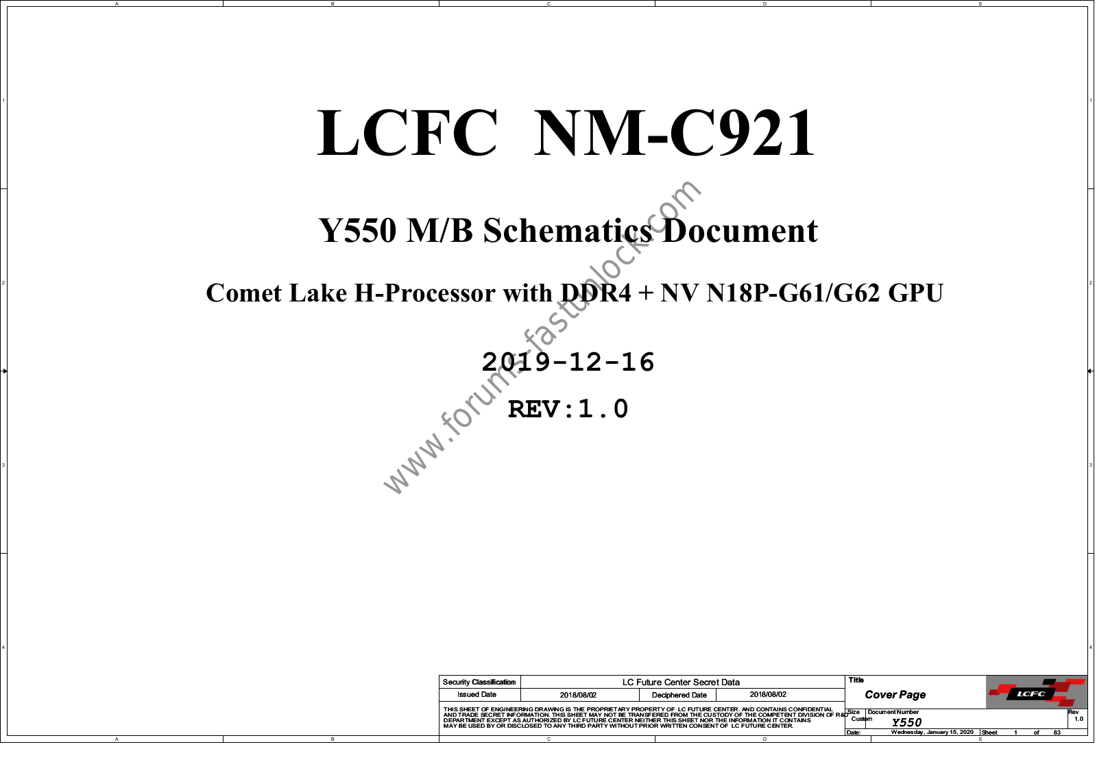 Lenovo Legion 5-15IMH05H Schematic