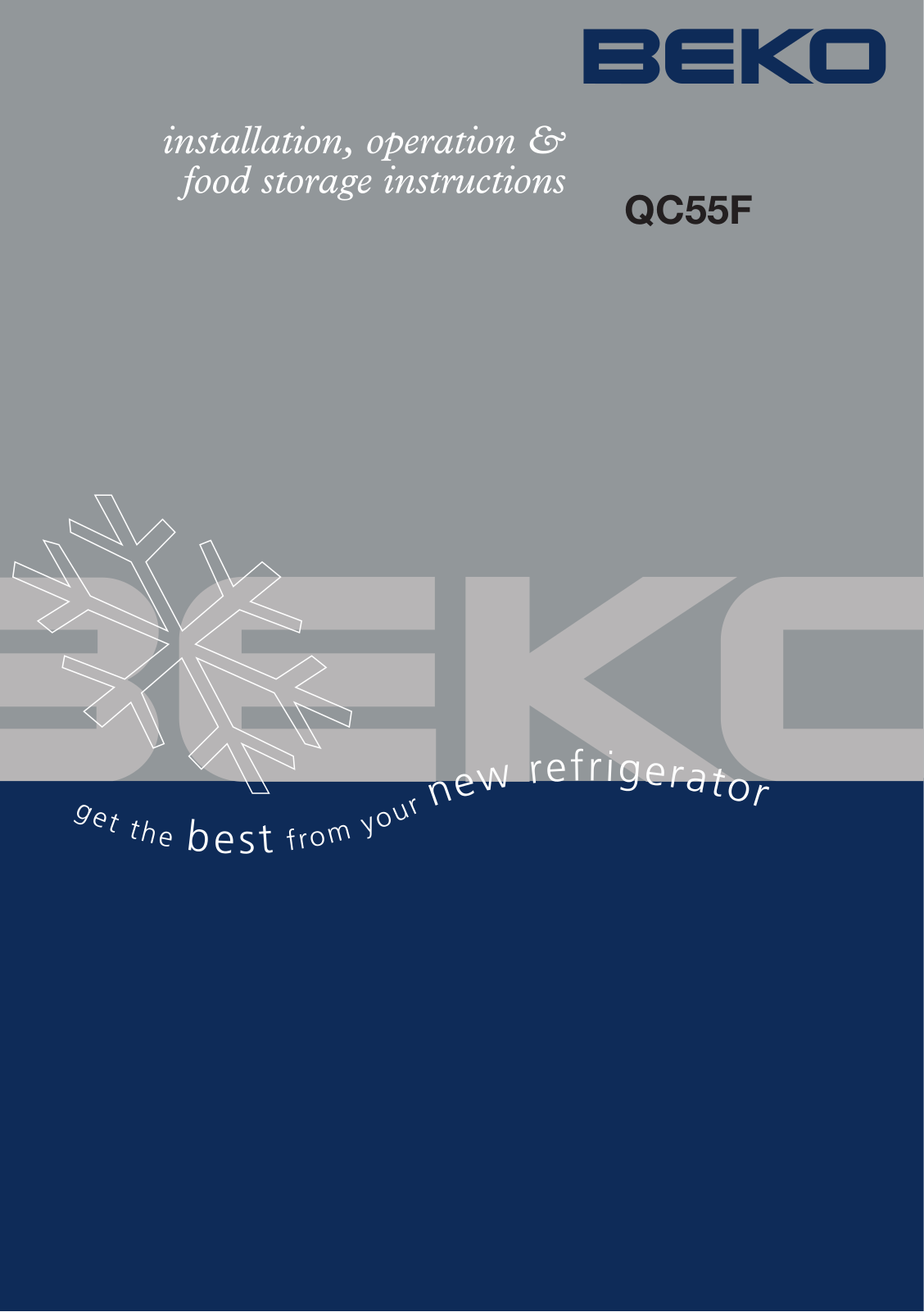 Beko QC55F User Manual