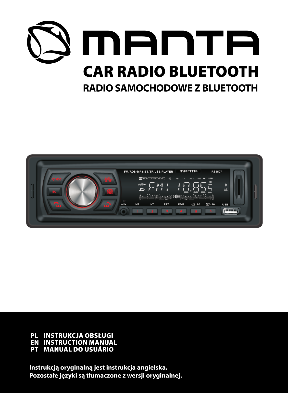 MANTA RS4507BT User guide - ManualMachine.com
