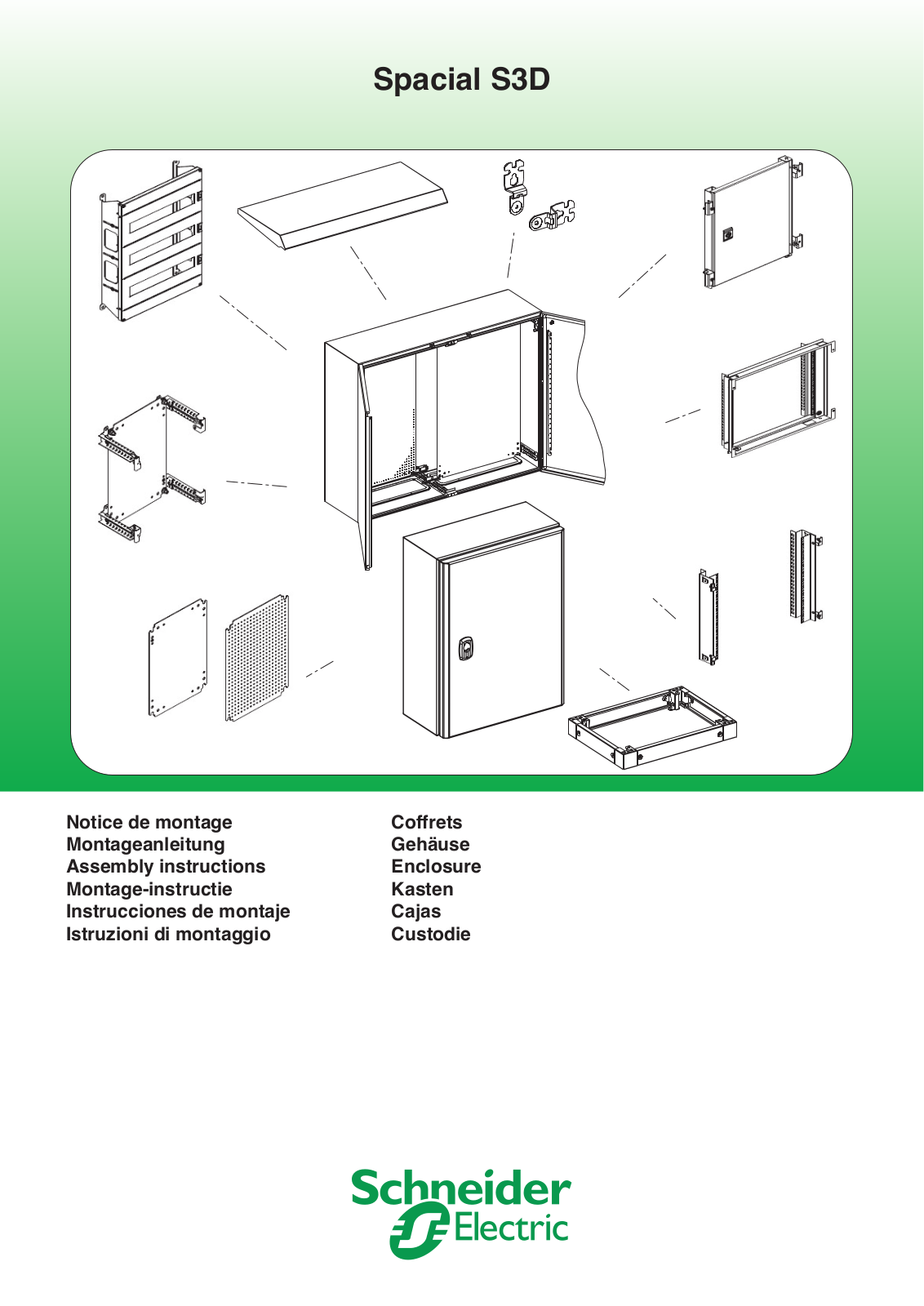 Schneider NSYS3D5320P, NSYS3D6425P, NSYS3D5525P, NSYS3D3315P, NSYS3D3320P Installation Instructions - ManualMachine.com