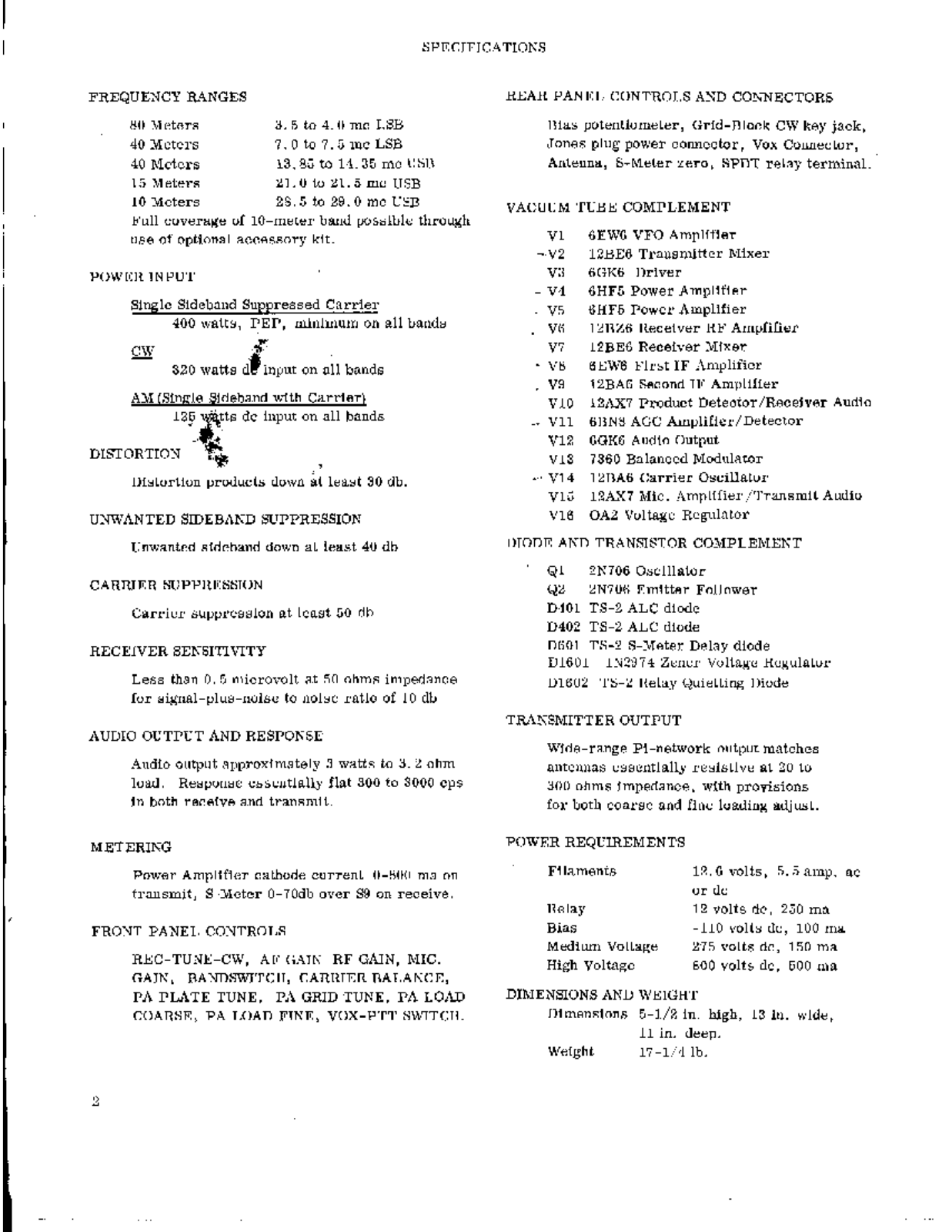 Swan 350 User Manual (PAGE 02)