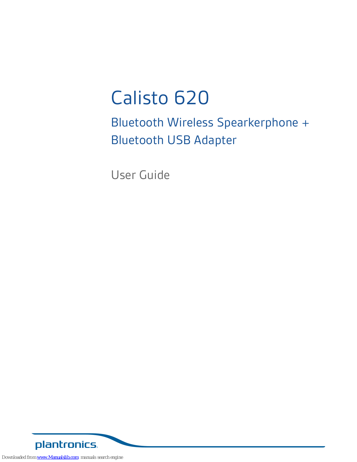 Plantronics Calisto 620, Calisto 620-M User Manual