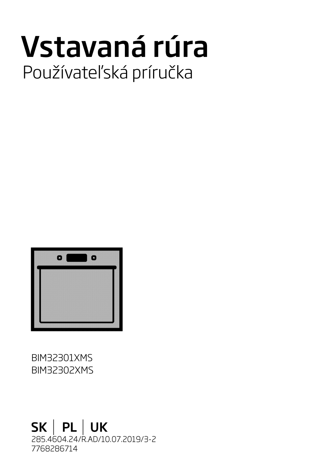 Beko BIM32302XMS, BIM32301XMS User manual