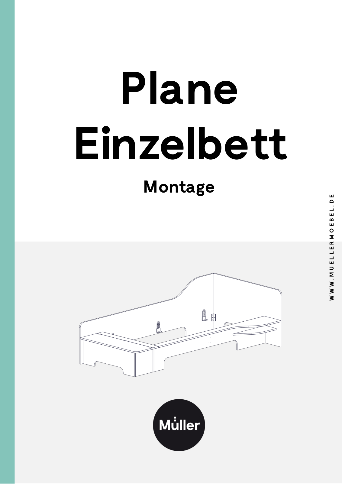 Muller SMALL LIVING Plane Einzelbett Assembly instructions