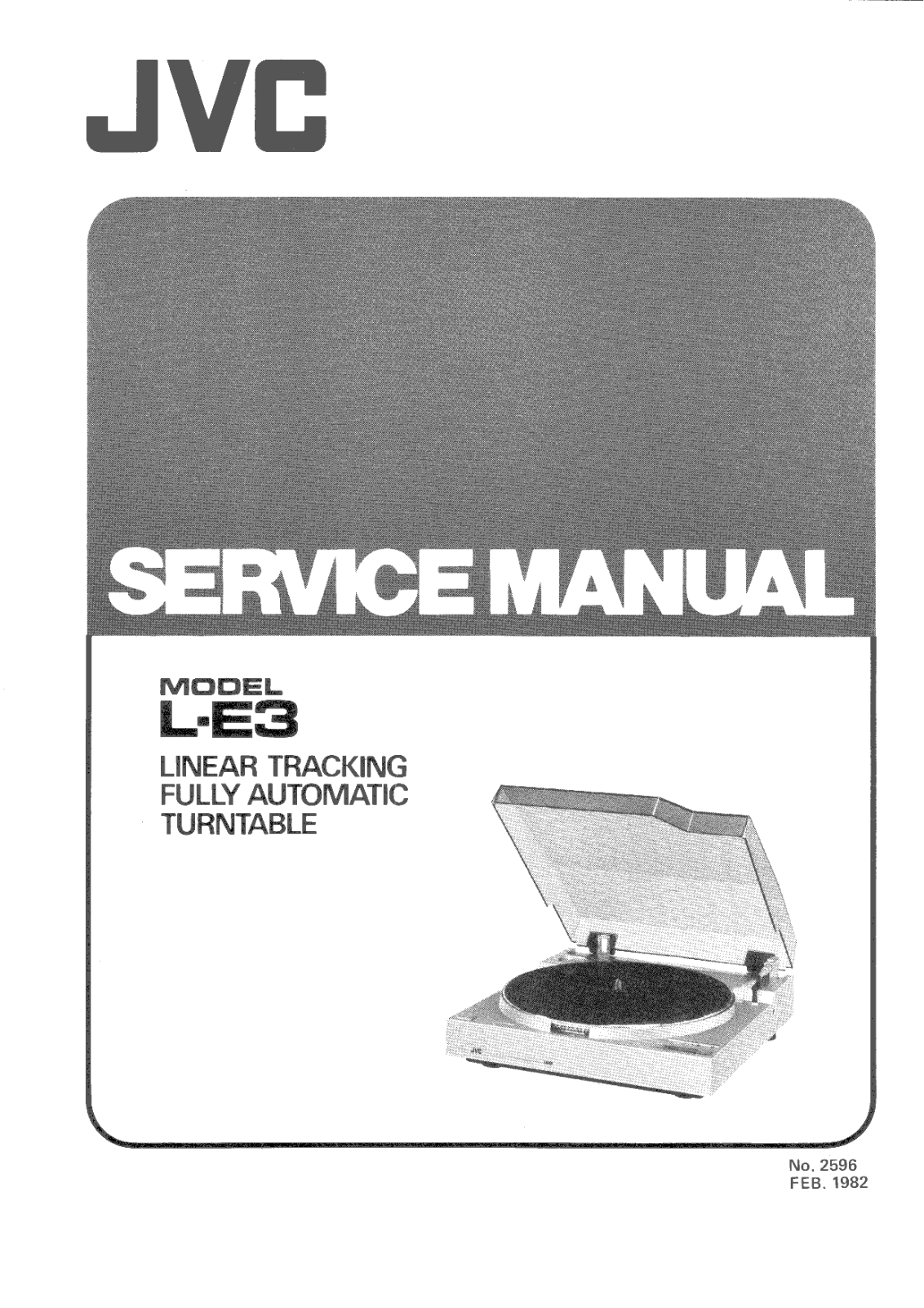 Jvc L-E3 Service Manual