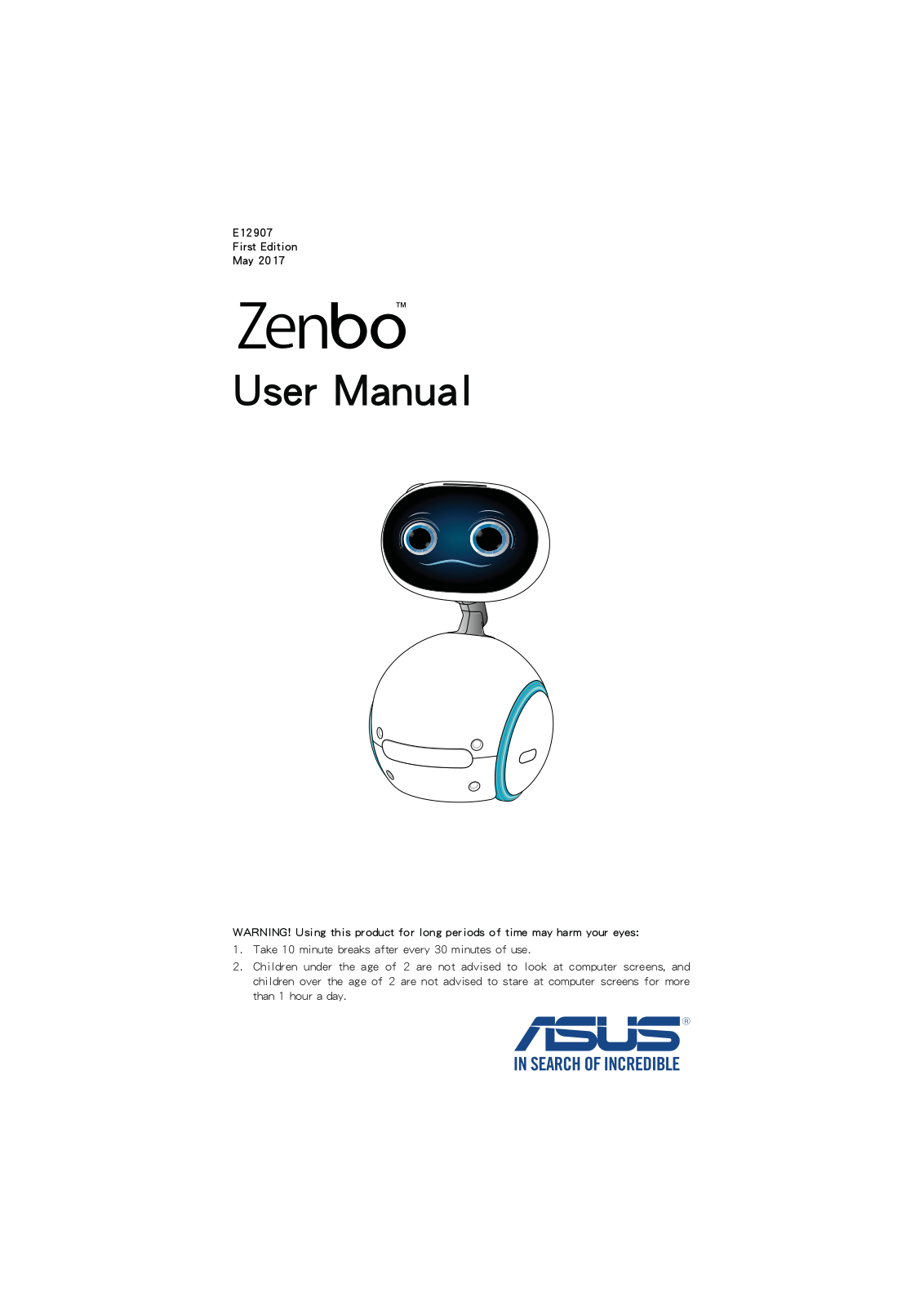 ASUSTeK Computer ZENBO (Zenbo) UserMan