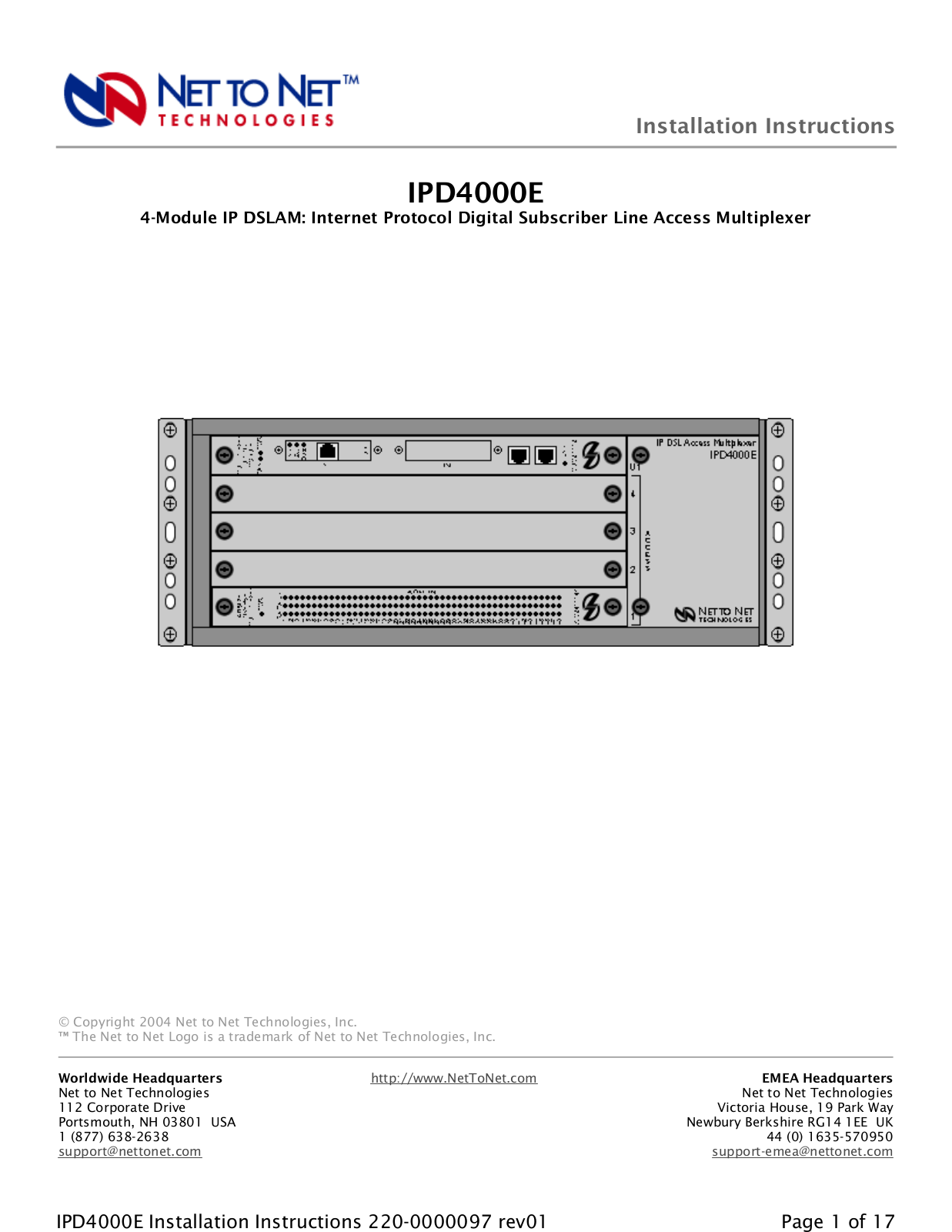 Paradyne IPD4000E User Manual